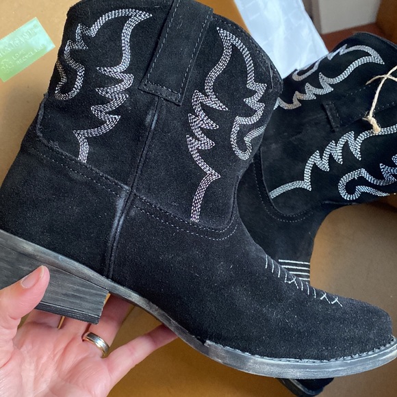 Roper Womens Dusty Black Cowboy Western Boots Size 7.5 Medium (B M) (3587231) - Picture 10 of 13